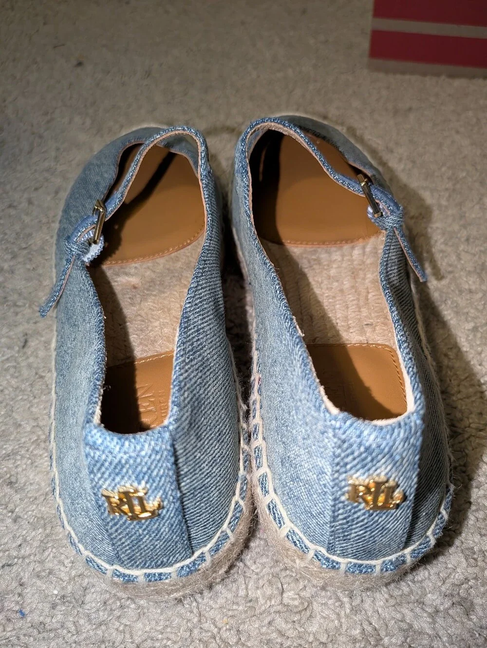 Luize Mary Jane Platform Espadrille Lauren Ralph Lauren Size 6.5 NWOT $145